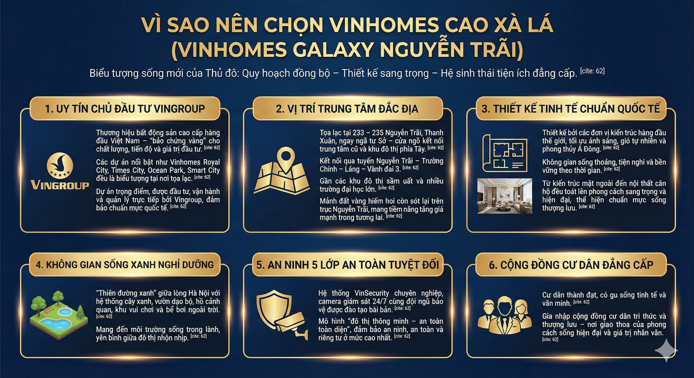 Vì sao nên chọn Vinhomes Cao Xà Lá (Vinhomes Galaxy Nguyễn Trãi)